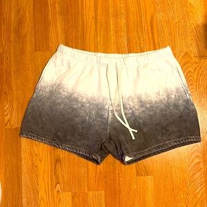 Fashion Nova Black and white sweat shorts